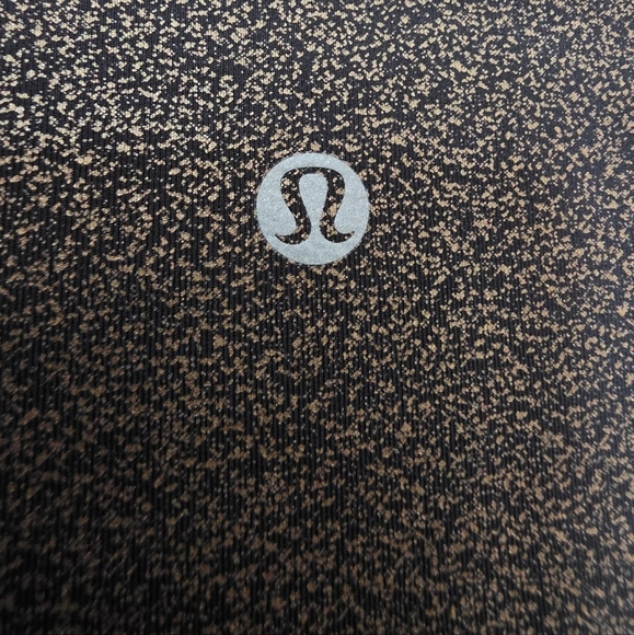 Lululemon Wunder Under Crop Leggings High-Rise Luminosity Blck Foil 21" Sz 6 - Picture 5 of 14